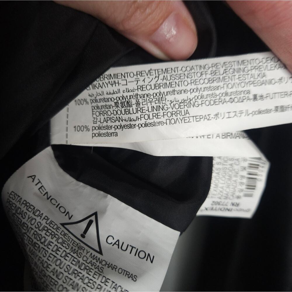 Zara Faux Leather Biker Jacket Motto Jacket View 3